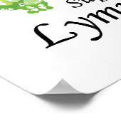 Poster Ruban de papillon de lymphome (Coin)