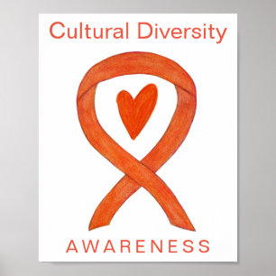 Poster Ruban de sensibilisation à la diversité culturelle