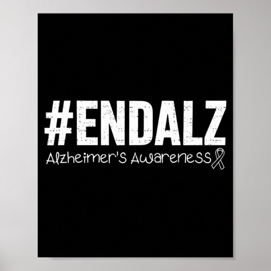 Poster Ruban de sensibilisation à la maladie d'Alzheimer  (Devant)