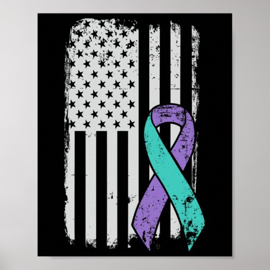 Poster Ruban de sensibilisation à la prévention du suicid (Devant)