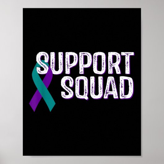 Poster Ruban de sensibilisation à la prévention du suicid (Devant)