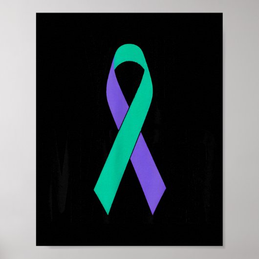 Poster Ruban de sensibilisation à la prévention Soutien (Devant)