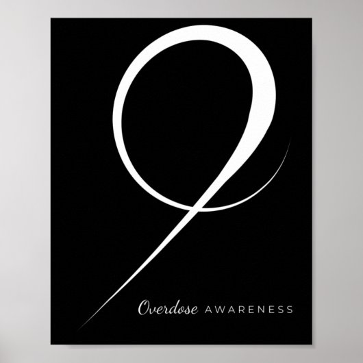 Poster Ruban de sensibilisation à la surdose de drogue (Devant)