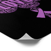 Poster Ruban de sensibilisation à l'épilepsie (Coin)