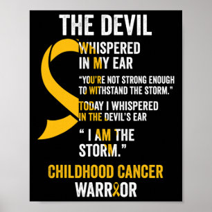 Poster Ruban de sensibilisation au cancer de l'enfance s1