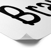 Poster Ruban de sensibilisation au cancer du cerveau (Coin)