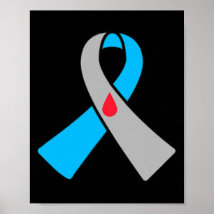 Poster Ruban de sensibilisation au diabète de type 1 Bydg