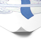 Poster Ruban de sensibilisation au diabète IDDM Angel Pos (Coin)