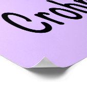 Poster Ruban de sensibilisation aux papillons de la malad (Coin)