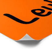 Poster Ruban de sensibilisation aux papillons de leucémie (Coin)