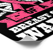 Poster Ruban De Sensibilisation De La Fille Du Cancer Du  (Coin)