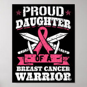 Poster Ruban De Sensibilisation De La Fille Du Cancer Du