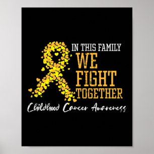 Poster Ruban du cancer infantile que nous combattons ense