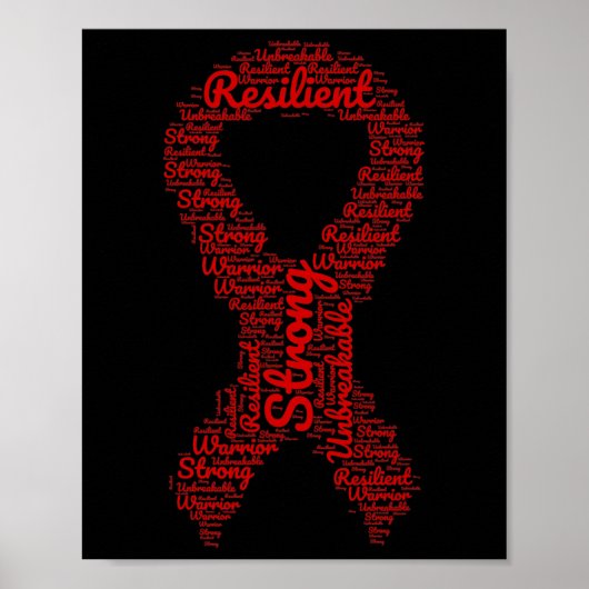 Poster Ruban du Mois de Sensibilisation aux Anévrismes av (Devant)