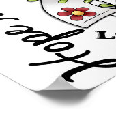 Poster Ruban Flower 4 Hope Matters Cancer du poumon (Coin)