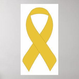 Poster Ruban jaune simple