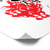 Poster Ruban LGBT des papillons (Coin)