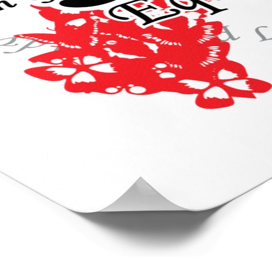 Poster Ruban LGBT des papillons (Coin)