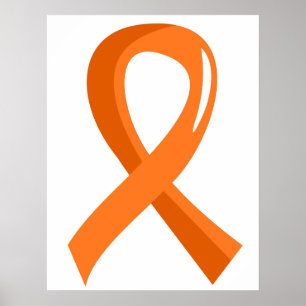 Poster Ruban orange Leukemia 3