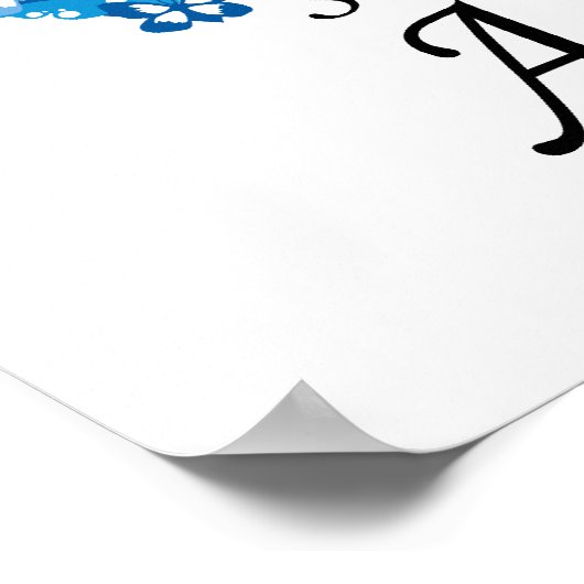 Poster Ruban papillon ALS (Coin)