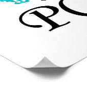 Poster Ruban PCOS De Papillons (Coin)