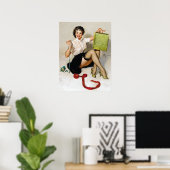 Poster Ruban Pin Up (Bureau à domicile)