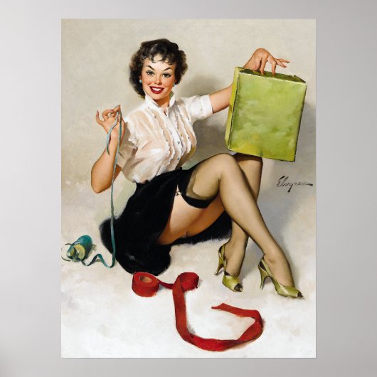 Poster Ruban Pin Up (Devant)