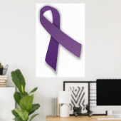 Poster Ruban Prévention de la violence et de l'abus de la (Bureau à domicile)