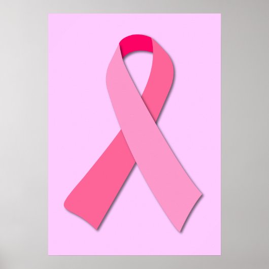 Poster Ruban rose (Devant)