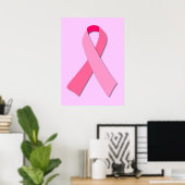 Poster Ruban rose (Bureau à domicile)