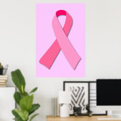 Poster Ruban rose (Bureau à domicile)