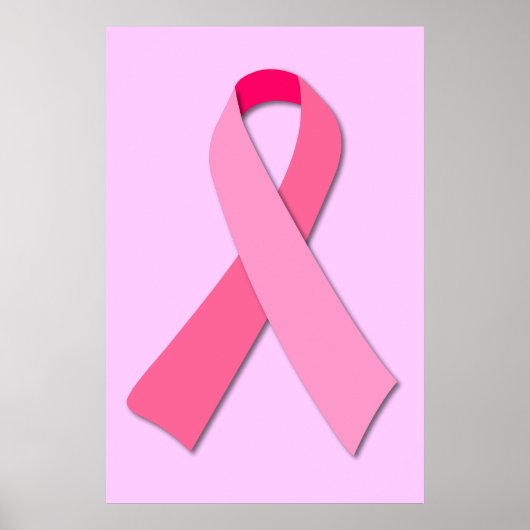 Poster Ruban rose (Devant)