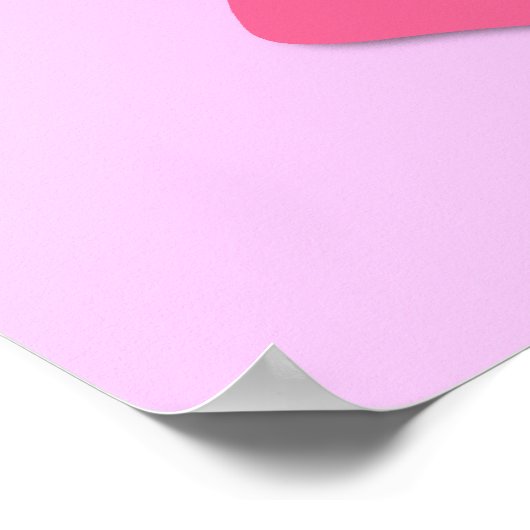 Poster Ruban rose (Coin)