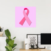 Poster Ruban rose (Bureau à domicile)