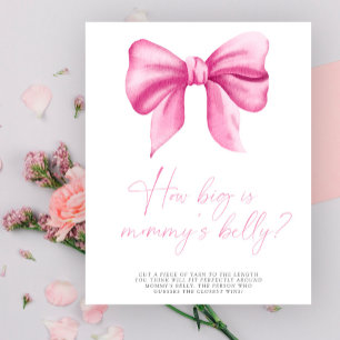 Poster Ruban rose - quelle est la taille du ventre de mam