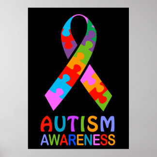 Poster Ruban sensibilisation sur l'autisme