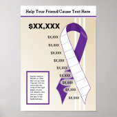 Poster Ruban violet (Devant)