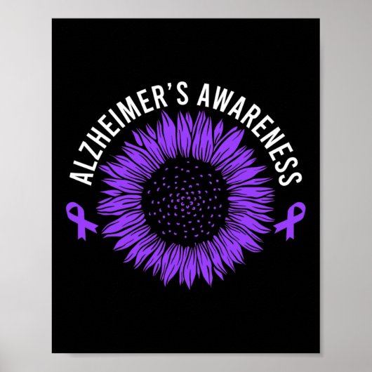 Poster Ruban Violet de Sensibilisation (Devant)