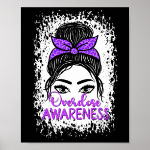 Poster Ruban Violet de Sensibilisation au Surdosage de Dr