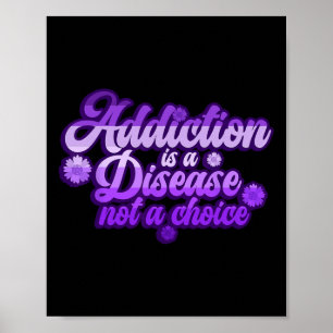 Poster Ruban Violet de Sensibilisation au Surdosage et à