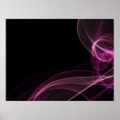 Poster Rubans colorés - Rose (Devant)