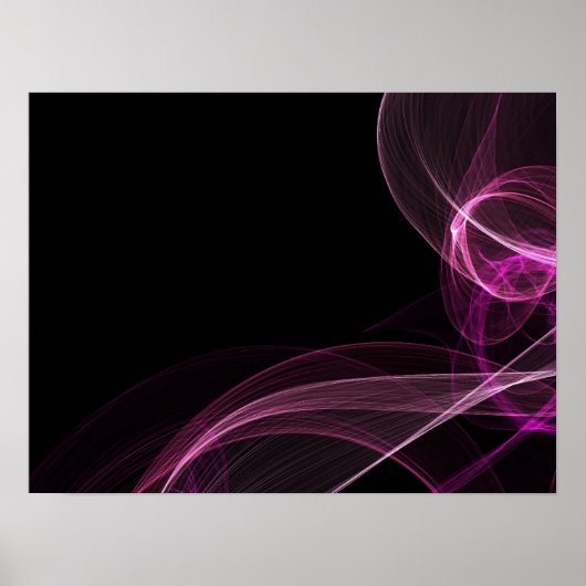 Poster Rubans colorés - Rose (Devant)