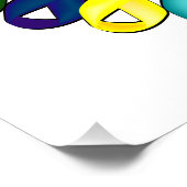 Poster Rubans de sensibilisation au cancer (Coin)