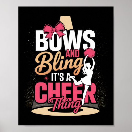 Poster Rubans et strass, c'est une chose de cheerleading (Devant)