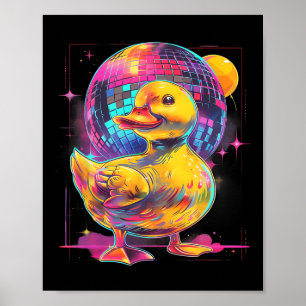 Poster Rubber Duck Disco Musique Danse Rubber Duckie Disq