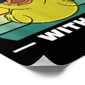 Poster Rubber Duck Funny Men Don't Duck With Me (Coin)