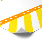 Poster Rubber Ducky Jaune et Violet Baby shower Bienvenue (Coin)