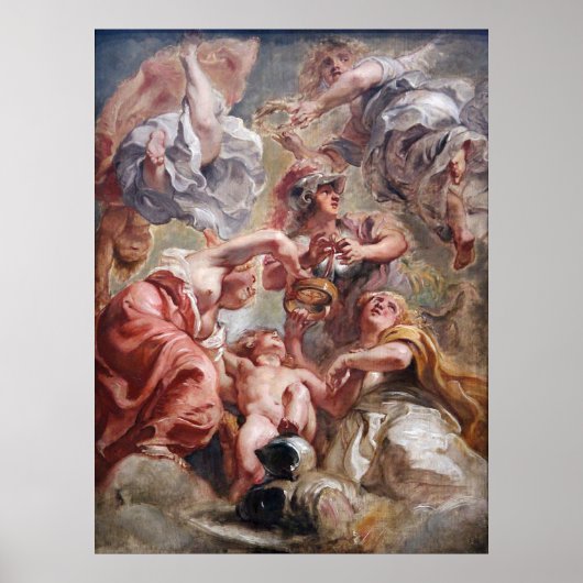 Poster Rubens - Angleterre, Ecosse, Minerva & Cupid (Devant)
