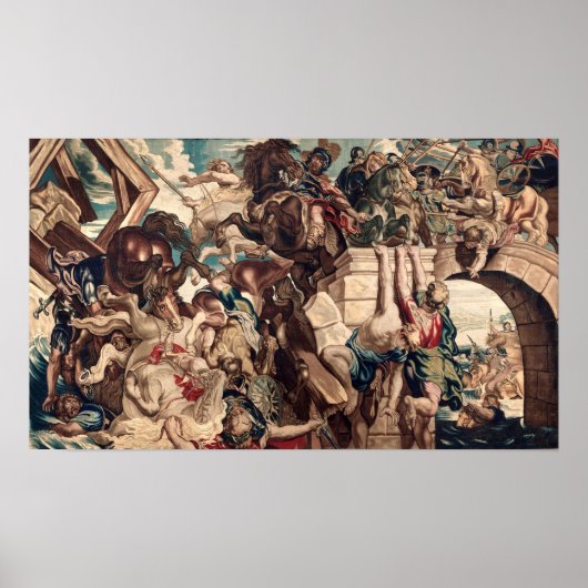 Poster Rubens - Bataille du pont Milvius (Devant)