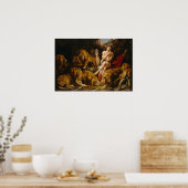 Poster Rubens - Daniel In Lions Den (Cuisine)